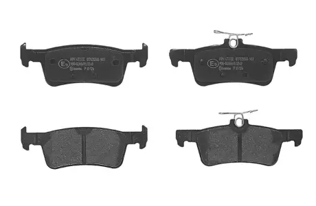 Гальмівні колодки дискові BREMBO P61126