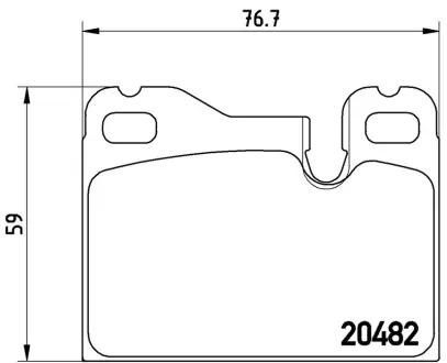 Колодка BREMBO P65003
