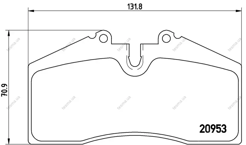 Колодка BREMBO P65005 (фото 1)