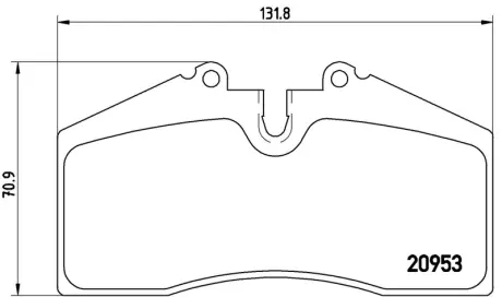Колодка BREMBO P65005