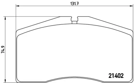 Колодка BREMBO P65006