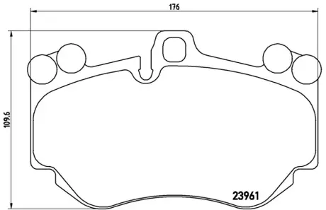 Колодка BREMBO P65016