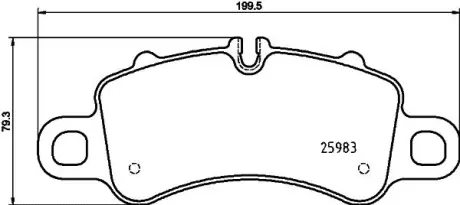 Колодка BREMBO P65041
