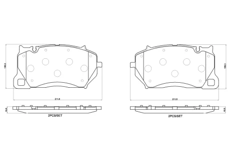 Гальмівні колодки дискові BREMBO P65057