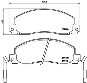 Колодка BREMBO P68006