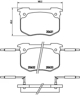 Колодка BREMBO P68011