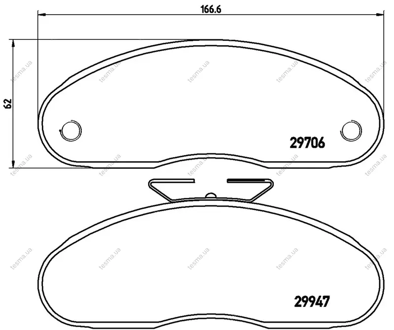 Колодка BREMBO P68013 (фото 1)