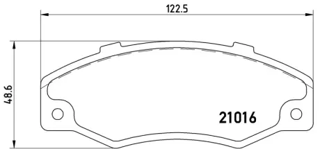 Колодка BREMBO P68016
