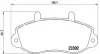 Комплект гальмівних колодок з 4 шт. дисків BREMBO P68025 (фото 2)