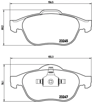 Колодка BREMBO P68030