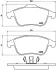 Гальмівні колодки дискові BREMBO P68045 (фото 1)
