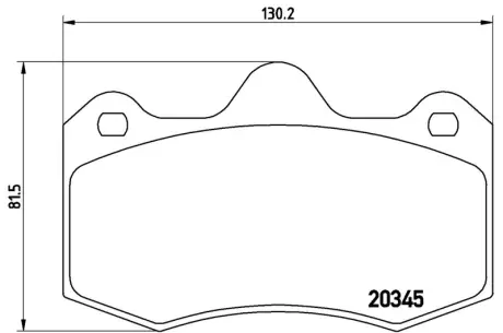 Колодка BREMBO P68051