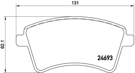 Колодка BREMBO P68053
