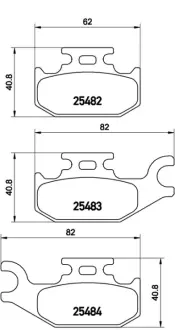 Колодка BREMBO P68056