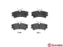 Комплект тормозных колодок, дисковый тормоз BREMBO P72001 (фото 2)