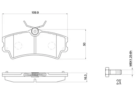 Комплект тормозных колодок, дисковый тормоз BREMBO P72001