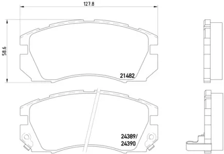 Колодка BREMBO P78007