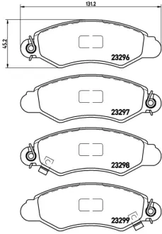 Колодка BREMBO P78012