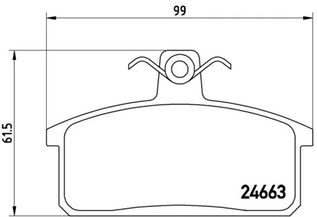Колодка BREMBO P79007