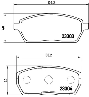 Колодка BREMBO P79017