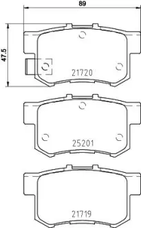 Гальмівна колодка BREMBO P79027