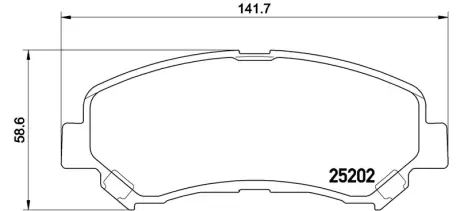 Гальмівні колодки дискові BREMBO P79028