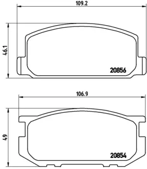 Колодка BREMBO P83005