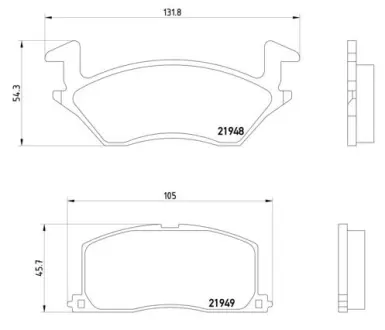 Колодка BREMBO P83022