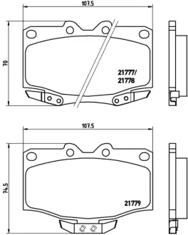 Гальмівні колодки дискові BREMBO P83026