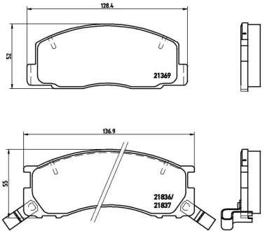 Колодка BREMBO P83029