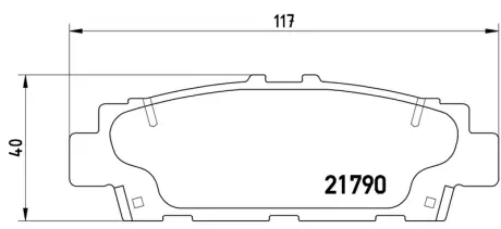 Колодка BREMBO P83032