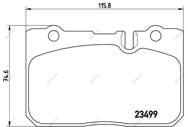 Колодка BREMBO P83039 (фото 1)
