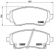Колодка BREMBO P83042 (фото 2)
