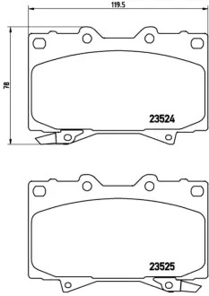 Гальмівні колодки дискові BREMBO P83048