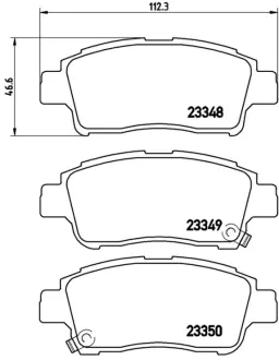 Колодка BREMBO P83050