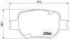 Гальмівні колодки дискові BREMBO P83054 (фото 2)