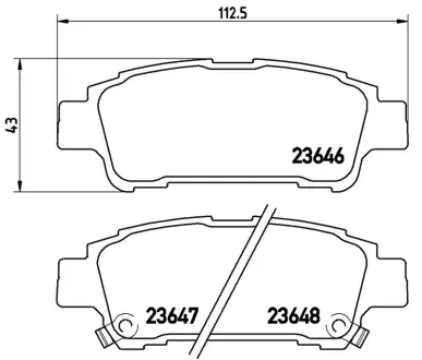 Колодка BREMBO P83056