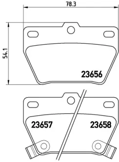 Гальмівні колодки дискові BREMBO P83057
