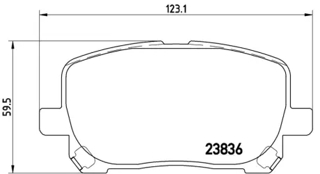 Гальмівні колодки дискові BREMBO P83061