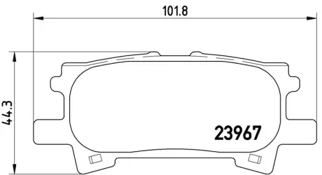 Гальмівні колодки дискові BREMBO P83068