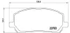 Колодка BREMBO P83078 (фото 1)