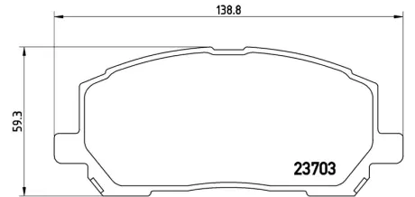 Колодка BREMBO P83078