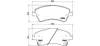 Комплект тормозных колодок, дисковый тормоз BREMBO P83081 (фото 1)
