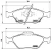 Комплект гальмівних колодок з 4 шт. дисків BREMBO P83085 (фото 1)