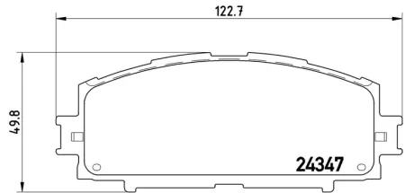 Гальмівні колодки дискові BREMBO P83086