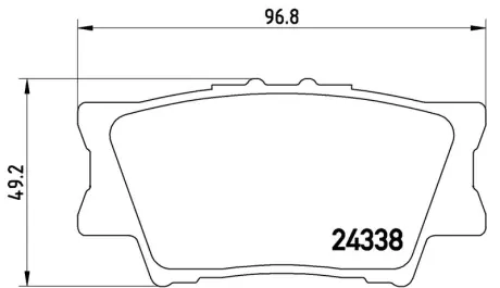 Гальмівні колодки дискові BREMBO P83089