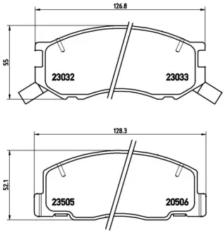 Колодка BREMBO P83093