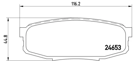 Гальмівні колодки дискові BREMBO P83098