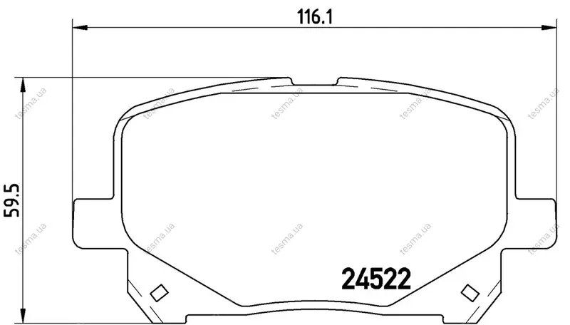 Колодка BREMBO P83100 (фото 1)