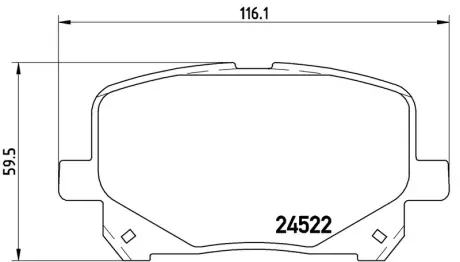 Колодка BREMBO P83100